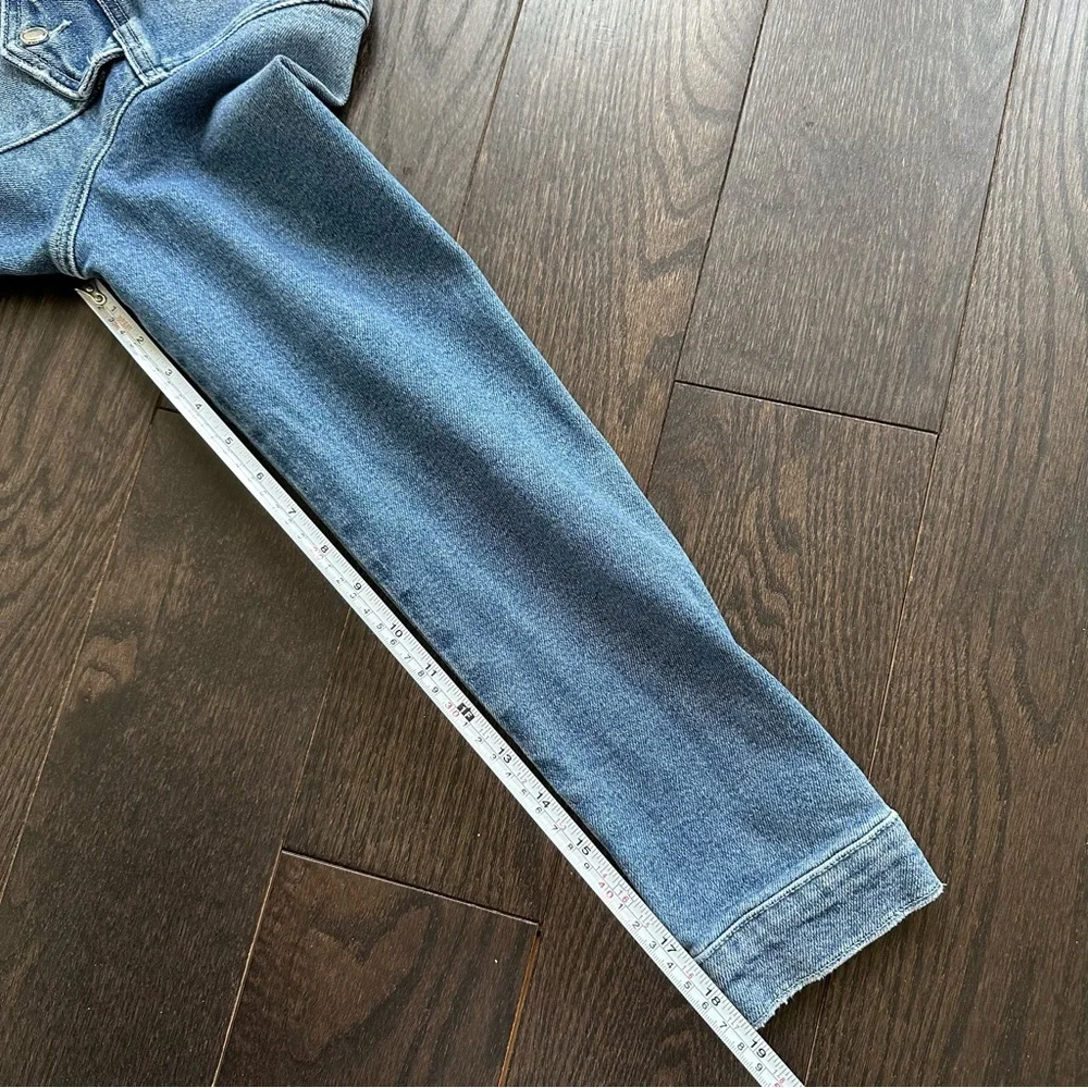 Good American Long Sleeve Denim Jean Jumpsuit - Picture 10 of 14